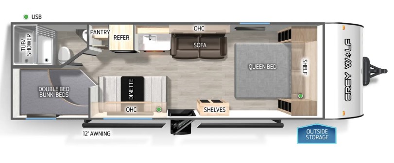 2026 FOREST RIVER Cherokee Grey Wolf 26EV - Bayou Outdoor Supercenter
